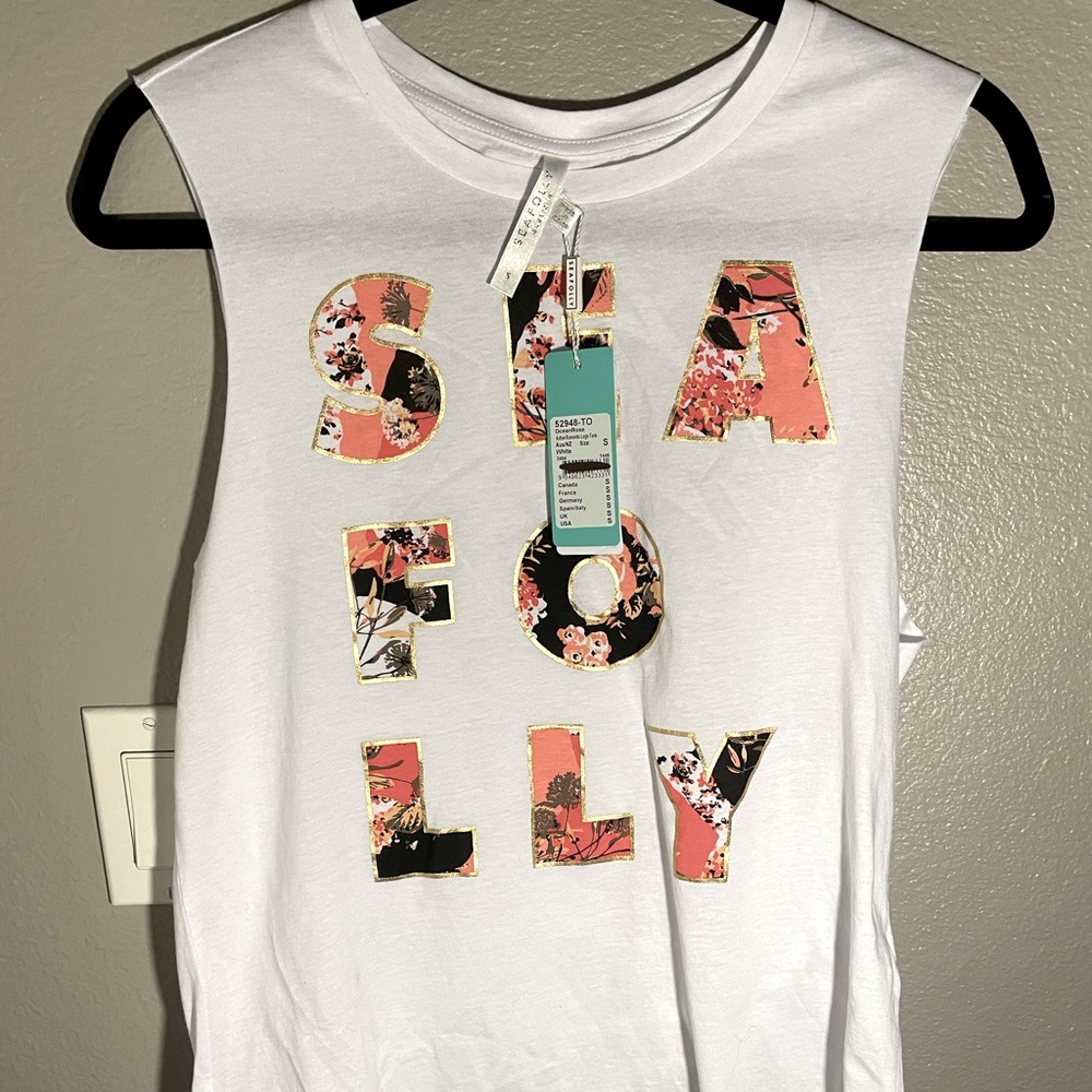 Seafolly Ocean Rose Small Top NWT